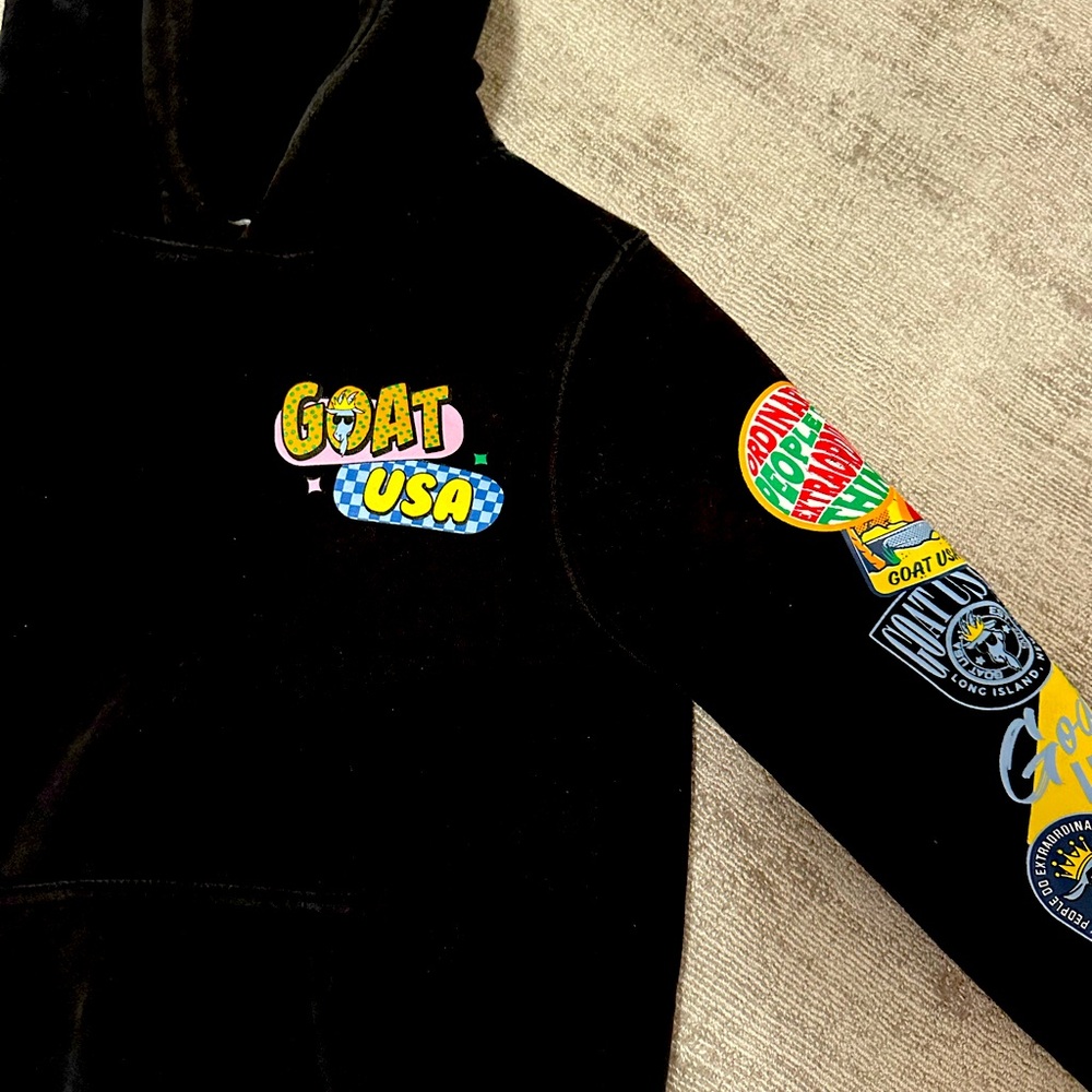 GOAT USA size medium boys hoodie.